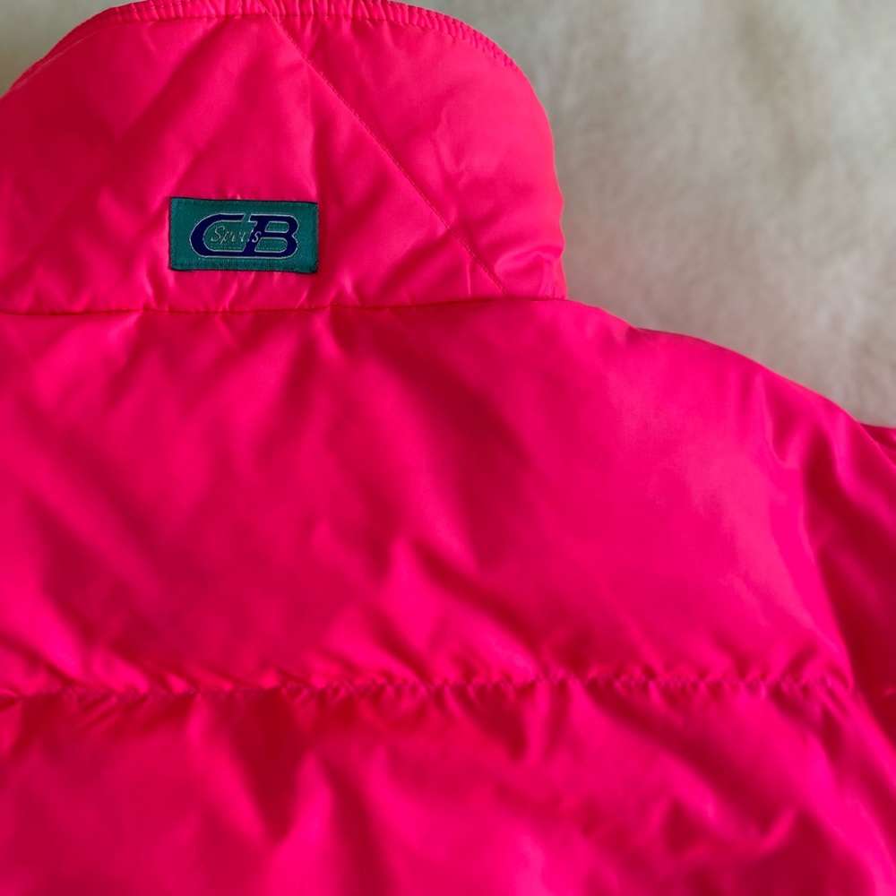 Vintage CB Sports down bomber jacket. Very good condition | 90s |  reversible - Picture 5 of 9